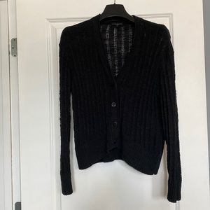 J Crew black cardigan sweater, size Small. Style L5929. Worn only a few times